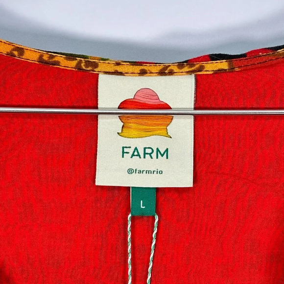 Farm Rio Patchwork Tapestry Ankle Dress Large - Picture 3 of 6